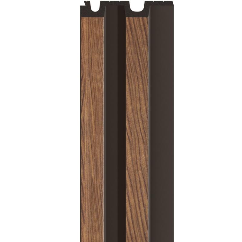 Lamelové akustické obkladové panely LINERIO WOOD L-LINE Mocca