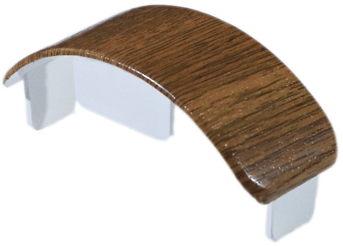 Krytka plotovky oblá fólia Zlatý dub k PVC plotovkám MODULAR
