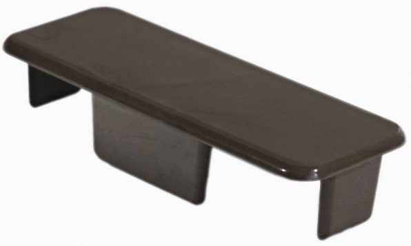 Krytka plotovky rovná Palisander k PVC plotovkám MODULAR