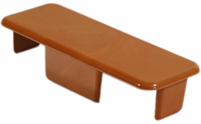 Krytka plotovky rovná Čerešňa k PVC plotovkám MODULAR